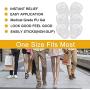 LUNXIFS Metatarsal Pads for Women 6PCS Ball of Foot Cushions Shoe Inserts Women Foot Pads White 2
