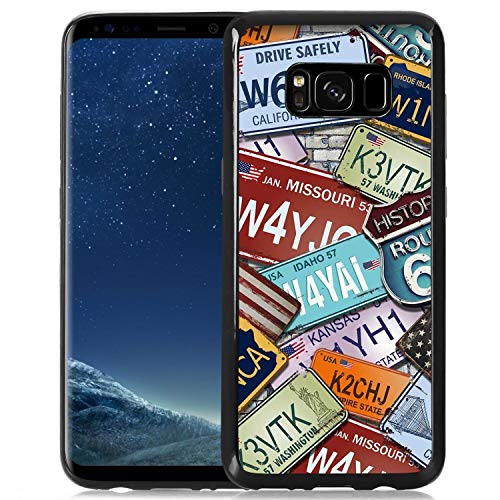 Cover Case Compatible Galaxy S8 Plus [6.2in] License Plate