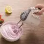 BINZHI Eggbeater Electric Household Mini Small Baking Hand Mixer Creaming Noodle Cooking Machine - Beige Kitchen gadget