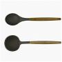 Kitchen tools safety and environmental cooking spoon shovel wooden handle 7 pieces of silicone kitchenware