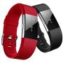 Hanlesi Bands Compatible with Fitbit Charge 2, Soft Silicone Breathable Fashion Sport Strap for Fit bit Charge2 Replacement Original Accessory