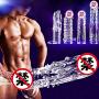 xinYxzR Adult Sex Toy Silicone Spike Dotted Ribbed Clear Condom Penis Extension Sleeve #E