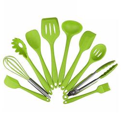 Xigeapg 10 Pcs Kitchenware Silicone Heat Resistant Kitchen Cooking Utensils Non-Stick Baking Tool Cooking Tool Sets