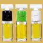 OUNONA 170ml Oil Sprayer - Portable Oil Spray Bottle Vinegar Glass Spraying Bottle Glass Kitchenware for Cooking/BBQ(Black)