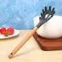 Runshiwan Wood Handle Silicone Kitchenware Non-stick Cooking Utensils (Noodles Scoop)