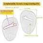 6 Pairs Flip Flop Pads, Forefoot Padding Inserts Gel Pads Flip Flop Gel Pad Pads for Flip Flops Forefoot Pad Non Slip Shoe Inserts Pads Gel Cushions Pads for Flip Flops for Sandals Flip Flop