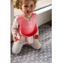 Ullabelle Set of 2 Waterproof Silicone Bibs for Girls - Minimalist Design for The Modern Parent - Easy to Clean with Wide Pocket That Prevents Stains! (Lilac/Rose)