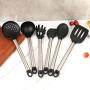 Wooden Handle Utensils Best Quality, Stainless Steel Handle Silicone Kitchenware Non Stick Cookware Cooking - Wooden Kitchenware, Wooden Handle Kitchen Utensils, Silicone Handle In Cooking Utensils