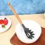 Runshiwan Wood Handle Silicone Kitchenware Non-stick Cooking Utensils (Noodles Scoop)