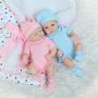 Funny House 10 26cm Real Life Like Full Silicone Body Reborn Baby Doll Twins Realistic Newborn Dolls Girl and Boy For Baby Anatomically Correct Birthday or Xmas Gift