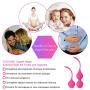 Silicone Ben Wa Balls for Beginner,Vaginal Weights, Pelvic Floor Exerciser,Doctor Recommeded for Bladder Control Enhanced & Vagina Tightening, Childbirth Recovery (Pink)