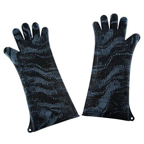 Prepology Set of 2 Extra Long Silicone Gloves For Cooking