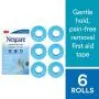 Nexcare Sensitive Skin Tape SIOC, Pain-Free Removal, 1-inch X 4 Yard Roll (Pack of 6)