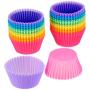 AmazonBasics Reusable Silicone Baking Cups, Muffin and Cupcake, Pack of 24