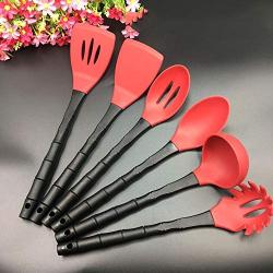SKYyao Kitchen utensil set Silicone Kitchenware 6-piece set non-stick spatula spoon tool set shovel spoon cooking kitchenware silicone +pp