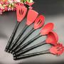 SKYyao Kitchen utensil set Silicone Kitchenware 6-piece set non-stick spatula spoon tool set shovel spoon cooking kitchenware silicone +pp