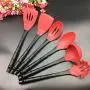 SKYyao Kitchen utensil set Silicone Kitchenware 6-piece set non-stick spatula spoon tool set shovel spoon cooking kitchenware silicone +pp
