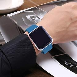 IYOU Sport Band Compatible with Watch Band 38MM 42MM 40MM 44MM, Soft Silicone Replacement Sport Strap Compatible with 2019 Watch Series 5 2018 Watch Series 4/3/2/1