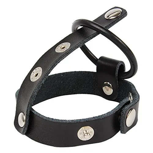Holdream Cock Ring Silicone Penis Ring Penis Sleeve Leather For Men SM Bondage Set Kit Male Chastity Belt Device Sex Toys