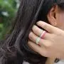 Zollen 12 Packs Silicone Wedding Rings for Women, Thin Braided Rubber Wedding Bands Stackable Ring, Hypoallergenic Silicone