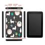 GinHo Customized Protective Cover Kindle Fire 7 Alpaca Pattern with Slim Soft Durable TPU Ultra-Clear Silicone UV Printing Case