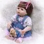 Zero Pam Binxing Toys 23 inch Washable Reborn Baby Dolls Silicone Vinyl Full Body Anatomically Correct Realistic Reborn Toddler Doll Handmade Newborn Girl Waterproof for Kids Age 3+ Gift Box Package