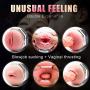T-Shirt Headphone Intelligent Mássage Cup 2-in-1 Vibrating Oral Cup, Adult Toys for Men Thrust & Rotate