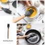 Silicone Kitchenware Set, 11 Pieces of Wooden Handle Cooking Tools, BPA-Free Silicone Spatula Spoon, Kitchen Utensils, Non-Stick Cookware Cutlery Set