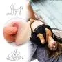 2 Holes Suitable Manual Control Soft Male Mastubration Cup 2 in 1 Artificial Real Pussy Male Air-Sucking Toys for Him Sexy Underwear Toys for Men T Shirt