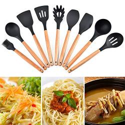 Finance Plan Household 9Pcs Silicone Non-stick Spatula Spoon Handle Cookware Kitchenware Cooking Tools