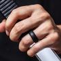 ThunderFit Mens Silicone Rings Wedding Bands - 4 Pack Classic & Middle Line - 8.7mm Wide - 2.5mm Thick
