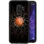 Samsung Galaxy S9 Case with Basketball Fire Pattern Whimsical Design Bumper Black Soft TPU and PC Protection Anti-Slippery &Fingerprint Case for Samsung Galaxy S9