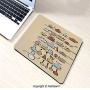 Mouse Pads Kitchenware and Utensils Appliances Ornaments Spice Rack Vintage Retro Style Design for Home(W7.8xL9.45)