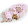 CHAREX Reborn Baby Doll Lifelike Sleeping Newborn Dolls, 22 inch Soft Vinyl Weighted Girl Gift Set for Ages 3+
