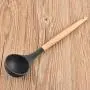 Premium Silicone Cooking Utensils Set, 8 Piece Kitchen Utensil Set with Natural Wood Handles,Non-stick pan silicone shovel spatula kitchen tool silicone cooking kitchenware set