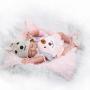 Pinky 50cm 20inch Vinyl Silicone Full Body Girl Doll Newborn Lifelike Reborn Baby Dolls Toddler Magnetic Mouth Dummy