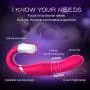 Rechargeable Handheld Massager Wireless Powerful But Quiet Medical Silicone Different Frequency Vibranting & Sucking Toys Waterproof Wand with Sucking Function