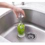 Glass Cleaning Brush By Lemonade: Standing Wine Glass And Bottle Cleaner With Strong Suction Cup with Base For Quick Scrubbing With Easy Release Tab, Stable Washing For Cups, Mugs, Decanters And Jugs
