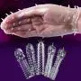 Crystal Sleeve Silicone Spike Condoms for Male Delay Set Cover Couple Toys for Adult Sex Products