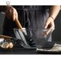 XKHUO 9pcs/set Multi-Purpose Wooden Handle Silicone Kitchenware Baking Tools Kitchen Accessories