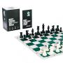 Best Chess Set Ever - Chess Board Game with Triple Weight Pieces, Green Silicone Board