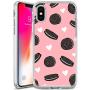 iPhone Xs iPhone X Case,Flexible Soft TPU Cover Shell,Slim Silicone Black Rubber Non-Slip Durable Design Protective Phone Case for iPhone Xs iPhone X -Biscuits