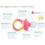 NatureBond Baby Food Feeder/Fruit Feeder Pacifier (2 Pack) - Infant Teething Toy Teether in Appetite Stimulating Colors | Bonus Includes All Sizes Silicone Sacs (Peach Pink and Lemonade Yellow)