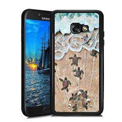 Samsung Galaxy A3 2017 Case, Baby Turtle Shock-Absorption TPU Rubber Bumper Samsung Galaxy A3 2017 Case, Ultra Thin Slim Protective Cover for Samsung Galaxy A3 2017-Black