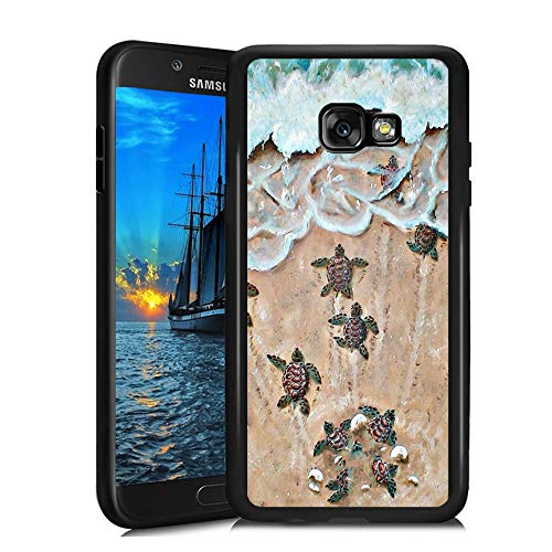 Samsung Galaxy A3 2017 Case, Baby Turtle Shock-Absorption TPU Rubber Bumper Samsung Galaxy A3 2017 Case, Ultra Thin Slim Protective Cover for Samsung Galaxy A3 2017-Black