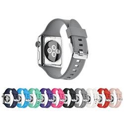 Pantheon Compatible Apple Watch Band 38mm 40mm Series 4 3 2 1 Silicone Sport Band Waterproof Compatible iWatch Bands for Men and Women