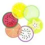 Hot Pads Non-slip Silicone Insulation Mat For Home Use silicone cup mat home kitchenware (6 pieces)
