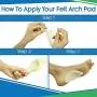 ViveSole Arch Support Pads (6 Pairs) Adhesive Felt Foot Insert - Men Women - for Shoes, Sandals, Flip Flops, Boots, High Heels, Flat Feet, High Arches, Plantar Fasciitis
