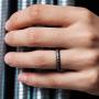 ThunderFit Womens Thin Swivel Rings, 10 Rings / 8 Rings / 4 Rings / 1 Ring - Stackable Silicone Wedding Rings - 2.5mm Wide - 2mm Thick