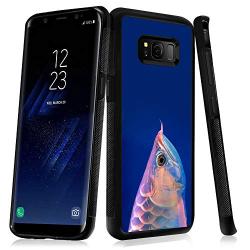 Samsung Galaxy S8 Case, Arowana Shock-Absorption TPU Rubber Bumper Samsung Galaxy S8 Case, Ultra Thin Slim Protective Cover for Samsung Galaxy S8-Black